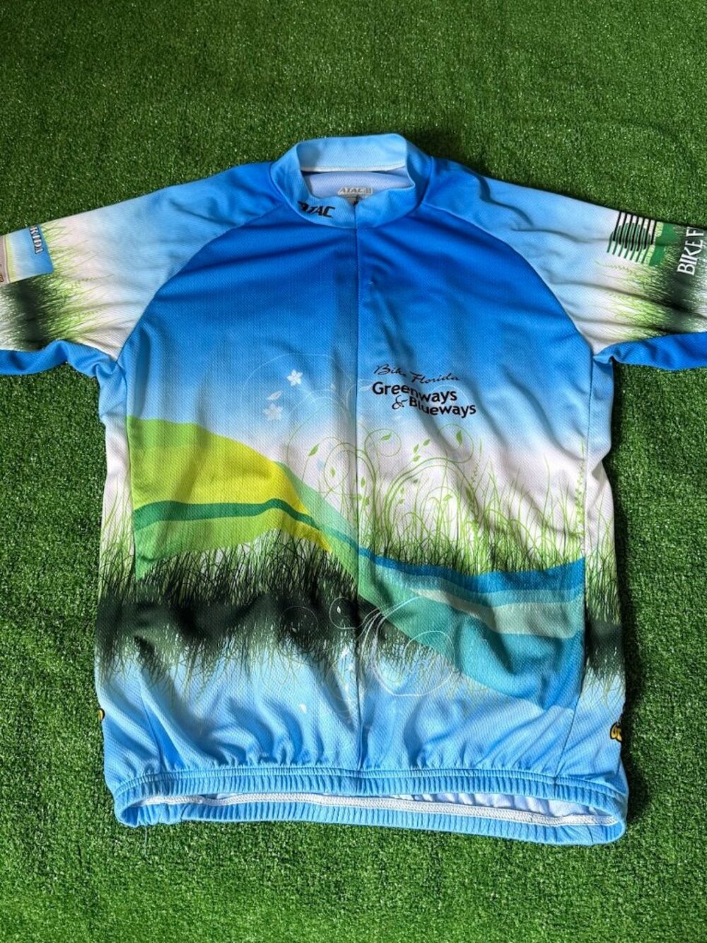 Atac Bike Florida Greenways & Blueways Cycling Blue Jersey XL Lightweight Biker